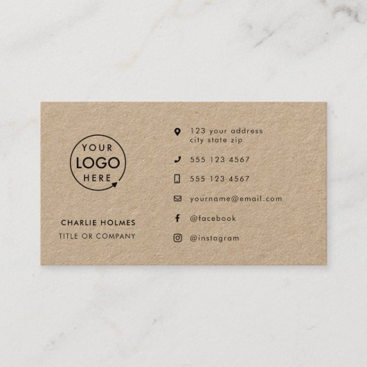 クラッ素朴ト |ロゴソーシャルモダンメディアアイコン 名刺 (正面)