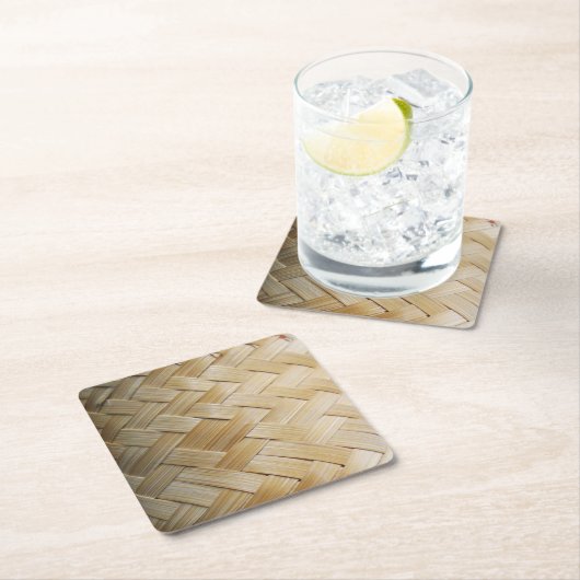 クラティプタイラオス三竹篭 スクエアペーパーコースター (インサイチュ)