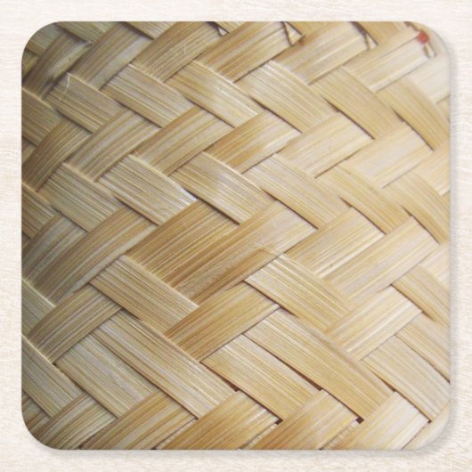 クラティプタイラオス三竹篭 スクエアペーパーコースター (正面)