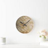 クラティプタイラオス三竹篭 ラウンド壁時計 (ホーム)