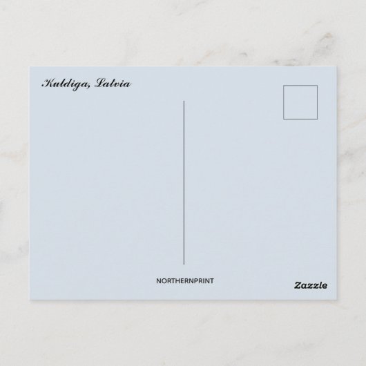 クラディガラトビアのブリック橋 ポストカード (裏面)