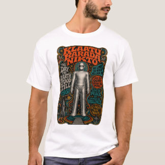 クラトゥ・バラダ・ニクト サイケデリック ゴートロボット Tシャツ
