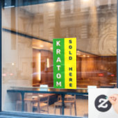 クラトム販売中 スモークショップ ディスペンサリー ウィンドウサイン (カフェ窓)