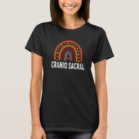 クラニオセイクラルセラピー カラフルレインボー Tシャツ (正面)
