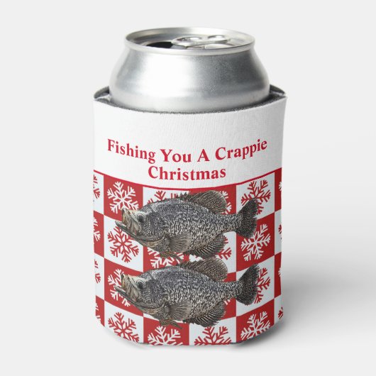 クラパイおもしろい魚釣りプンメリークリスマスカスタム 缶クーラー (缶正面)