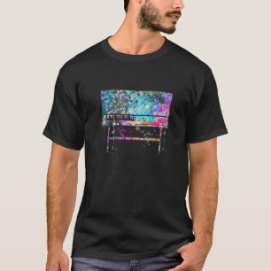 クラビコード楽器シルエットクラビコード Tシャツ