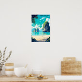 クラビタイビーチパラダイストラベル ポスター (キッチン)