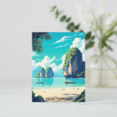 クラビタイビーチパラダイストラベル ポストカード (スタンド正面)