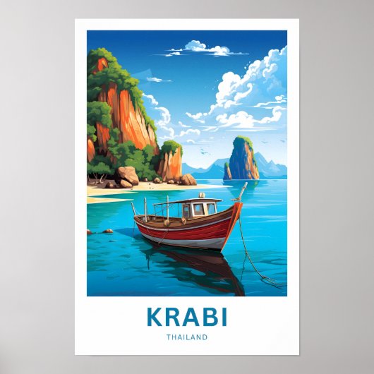 クラビタイランドトラベルプリント ポスター (正面)