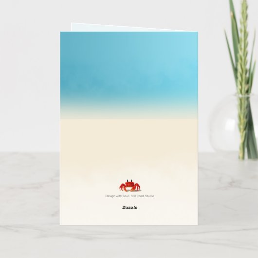 クラビーはっきりした – スパイシーカスタム誕生日カードガールズ 箔グリーティングカード (裏面)