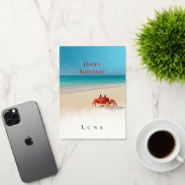 クラビーはっきりした – スパイシーカスタム誕生日カードガールズ 箔グリーティングカード