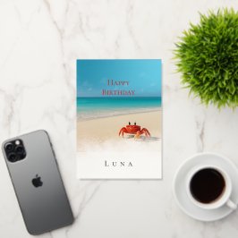 クラビーピースカスタムハッピーバースデーカード 箔グリーティングカード