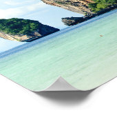 クラビ島アンダマン海のコピピアイランド ポスター (角)