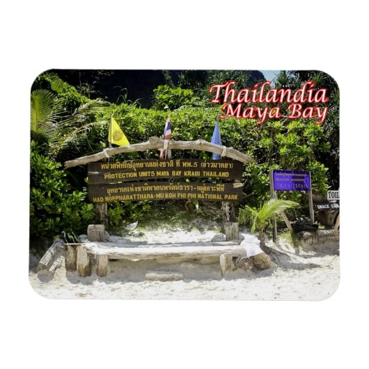 クラビ – Maya Bay – タイ –  マグネット (横)