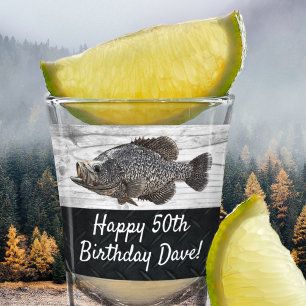 クラピクールー魚釣り50th誕生日おもしろい魚 ショットグラス