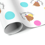 クラピーな誕生日包装紙を持たない転が-  ラッピングペーパー (ロールコーナー)