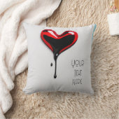 クラフィティラブハートアートデコステンシル装飾用クッション クッション (ブランケット)