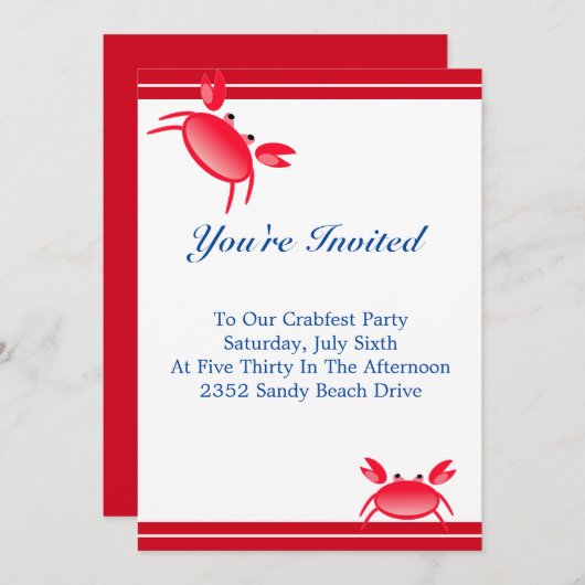 クラフェストパーティの招待状 招待状 (正面/裏面)