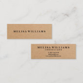 クラフエレガントト スキニー名刺 (正面/裏面)