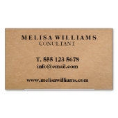 クラフエレガント素朴ト マグネット名刺 (正面)