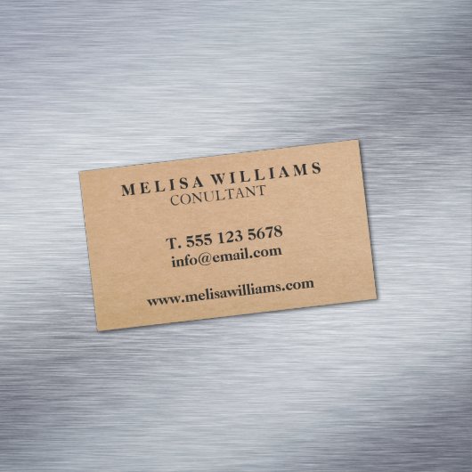 クラフエレガント素朴ト マグネット名刺 (インサイチュ)