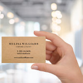 クラフエレガント素朴ト 名刺