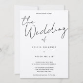 クラフカジュアルト結婚ス 招待状 (正面)