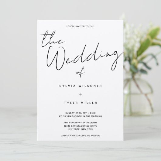 クラフカジュアルト結婚ス 招待状 (スタンド正面)