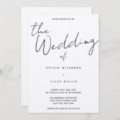 クラフカジュアルト結婚ス 招待状 (正面/裏面)