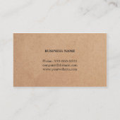 クラフカッコいいエレガント紙ピンクコンサルタント 名刺 (裏面)