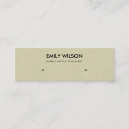 クラフシンプルトシックスタッドイヤリング表示ロゴ スキニー名刺