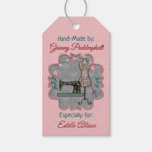 クラフターの手作りラベル ギフトタグ (正面)