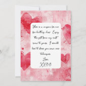 クラフターラバーズバレンタイン 招待状 (裏面)