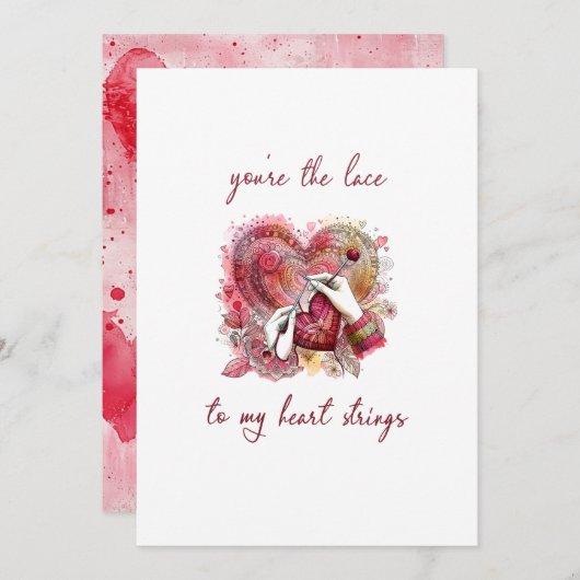 クラフターラバーズバレンタイン 招待状 (正面/裏面)