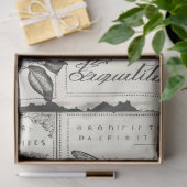 クラフターラージヴィンテージ牡丹バタフライ白黒 薄葉紙 (ギフト)