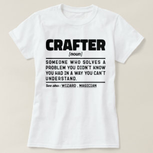 クラフター名物クラフト引用文おもしろいクラフトホビークールブ Tシャツ