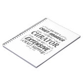 クラフター非工芸品運搬機，キュレーター工芸品供給 ノートブック (左側)