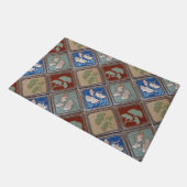 クラフツマン欅タイルの玄関マット ドアマット (アングル)