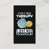 クラフティングとカチェット中毒の糸好き 名刺 (正面)