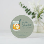 クラフトおもしろいカクテル結婚式の日付を保存 (スタンド正面)