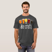 クラフトおもしろいビアドリンカー – Craft Night Tシャツ (正面フル)