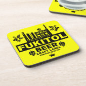 クラフトおもしろいビアラベル コースター (左側)