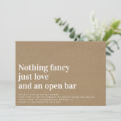 クラフトおもしろい無ファンシー開バー結婚ズ 招待状 (スタンド正面)