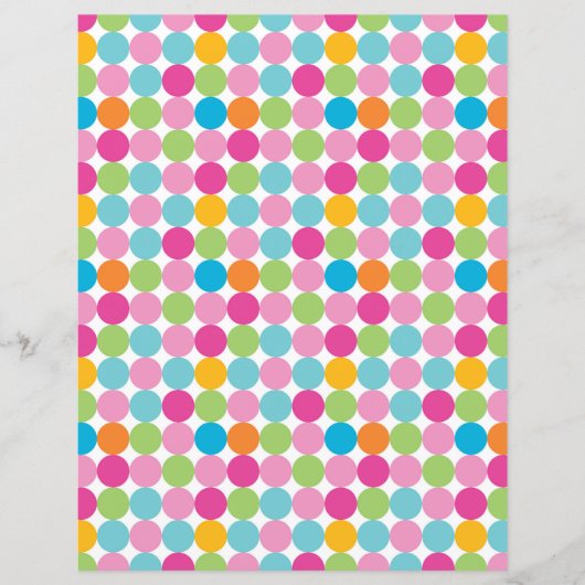 クラフトおよびスクラップブックのドットパターン紙 (正面)