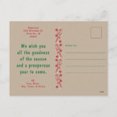 クラフトお洒落紙クリスマスシーンハガキ シーズンポストカード (裏面)