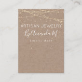 クラフトきらめく手作りジュエリーイヤリングディスプレイ 名刺 (正面)