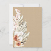 クラフトとサボテンの結婚式招待状 招待状 (裏面)