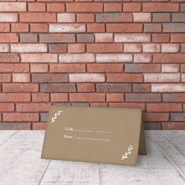 クラフトと素朴の結婚座席表 プレイスカード