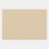 クラフトと素朴ブラックウォッチプレイドメリークリスマス ラッピングペーパーシート (正面3)