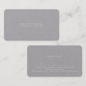 クラフトのシンプルでミニマルな灰色のスタイル 名刺 (正面/裏面)
